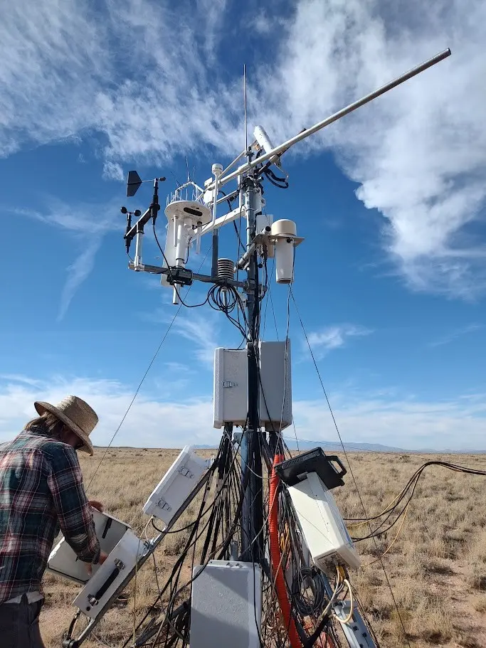 Scientific tower in new mexico