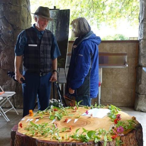 kathleen dean moore at the forest memorial service