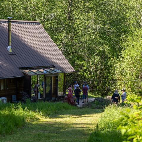Robin Wall Kimmerer at Shotpouch Cabin