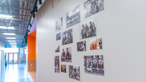 Still image from Dale Robinette feature in PRAx Student Arts Corridor