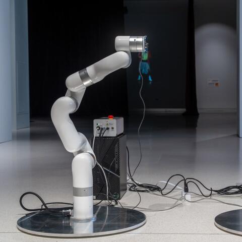 White robotic camera